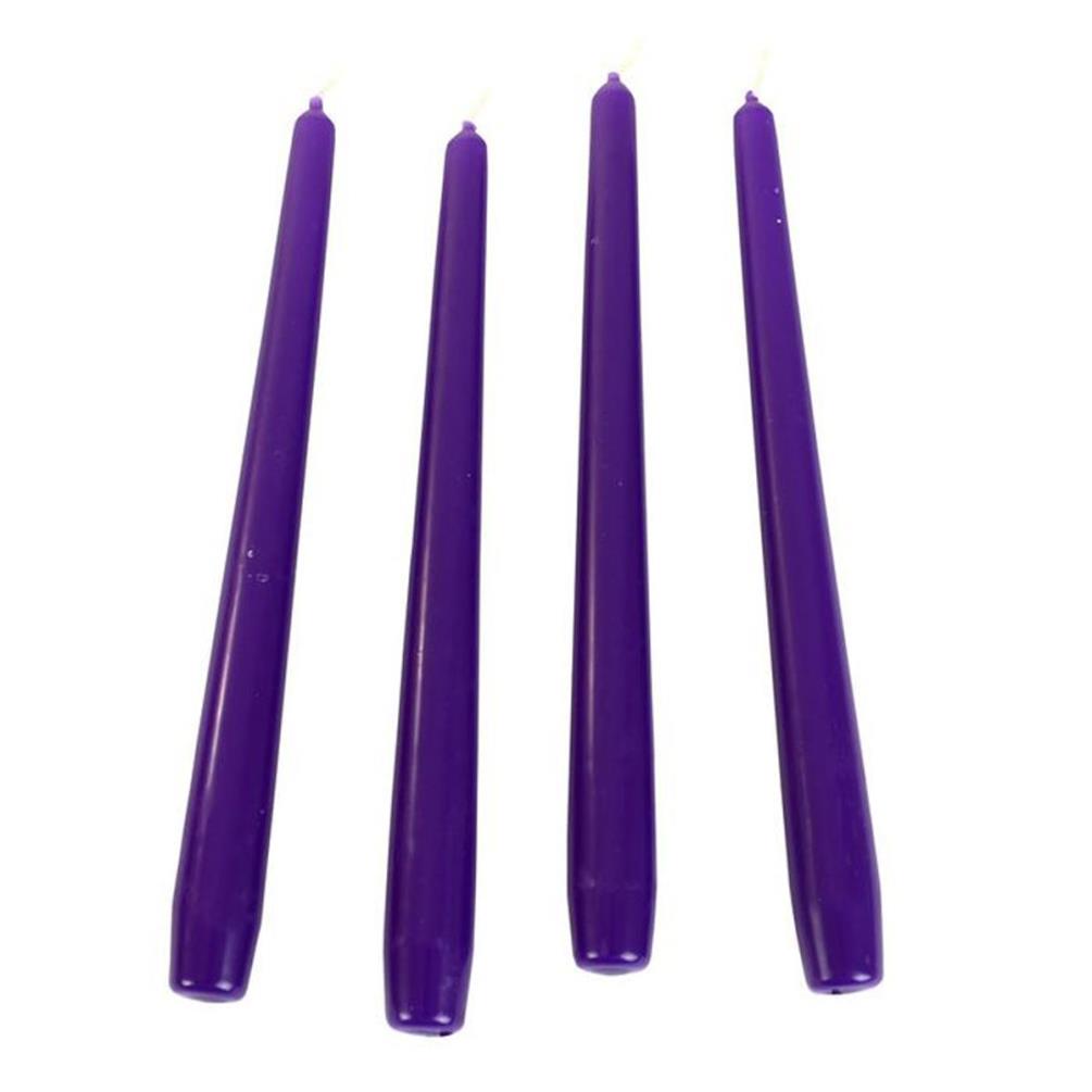 Bolsius Purple Tapered Candle 25cm (Pack of 12) Extra Image 1
